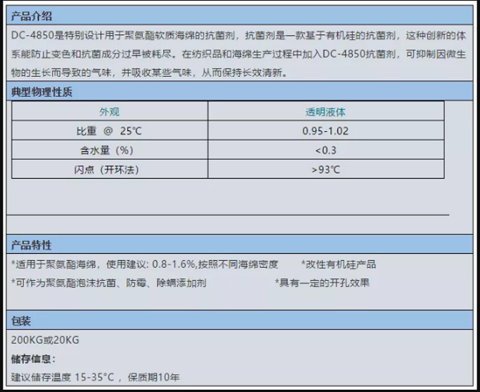 慶陽市啟光集團強力推薦 | 有機硅抗菌劑DC-4850