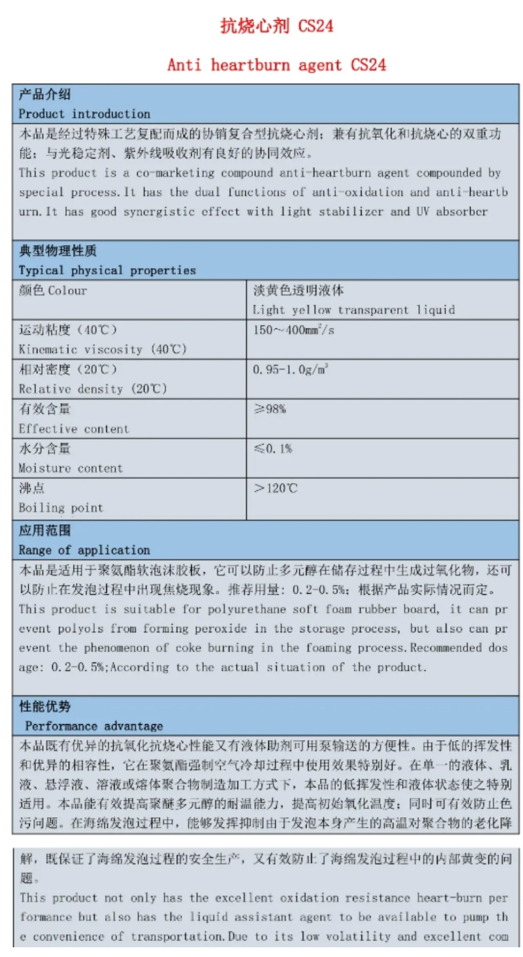 咸陽市抗燒心劑 CS24